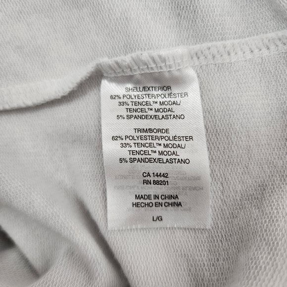 Mondetta Cozy White and Gray Snake Print Sweatshirt Size Large - Picture 9 of 9